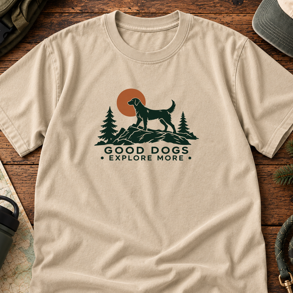 Good Dogs Explore More T-shirt